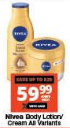 Checkers Nivea Body Lotion Cream All Variants offer