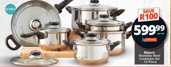 Checkers Majoré Stainless Steel Cookware Set 12-Piece offer