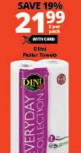 Checkers Dinu Roller Towels offer