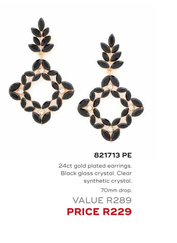 24ct gold plated earrings. offer at Honey Fashion Accessories