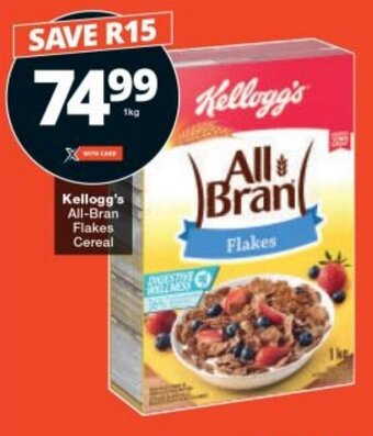 Checkers Kellogg's All-Bran Flakes Cereal offer