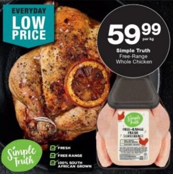 Checkers Simple Truth Free-Range Whole Chicken offer