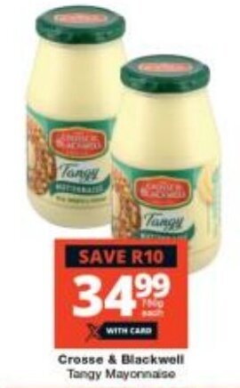 Checkers Crosse & Blackwell Tangy Mayonnaise offer