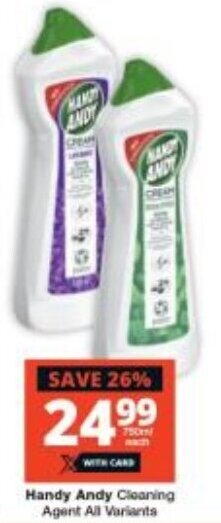 Checkers Handy Andy Cleaning Agent All Variants offer