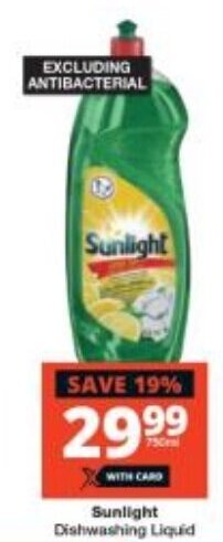 Checkers Sunlight Dishwashing Liquid offer