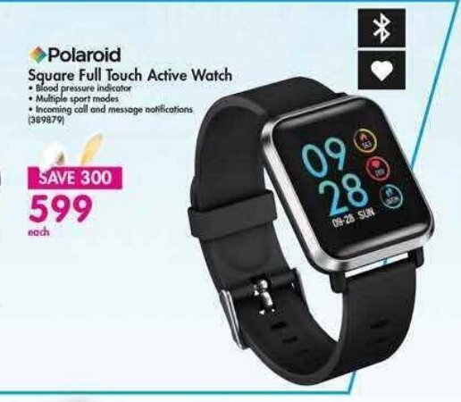 Polaroid Square Full Touch Active Watch offer at Makro