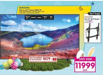 Makro Samsung 138cm (55") Smart QLED TV offer