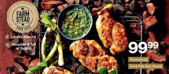 Checkers Farmstead Pork Rib-Eye Steak offer