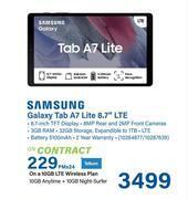 Incredible Connection Samsung galaxy tab a7 lite 8.7 lte offer