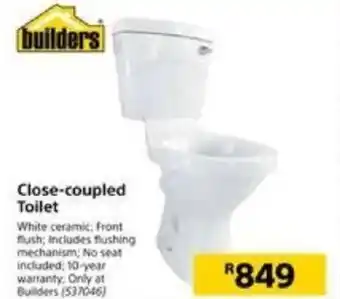 Builders Warehouse Close-coupled Toilet offer