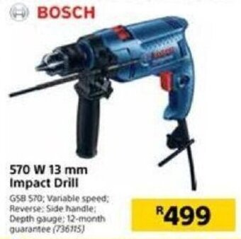 Builders Warehouse Bosch 570W 13mm Impact Drill offer