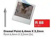 Builders Warehouse Dremel Point 6.4mm x 3.2mm offer