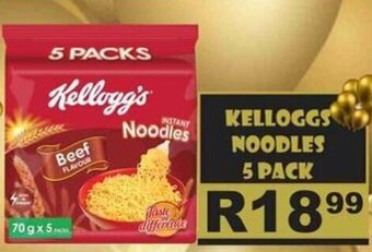 Advance Cash n Carry KELLOGGS NOODLES 5 PACK offer