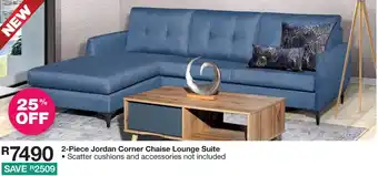 House & Home 2-Piece Jordan Corner Chaise Lounge Suite offer