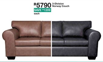 House & Home 3-Division Norway Couch offer