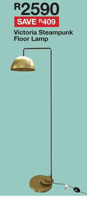 House & Home Victoria Steampunk Floor Lamp offer
