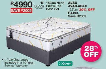 House & Home Lunar 152cm Neria Pillow-Top Base Set offer
