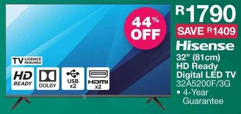 Hisense 32" (81cm) HD Ready Digital LED TV