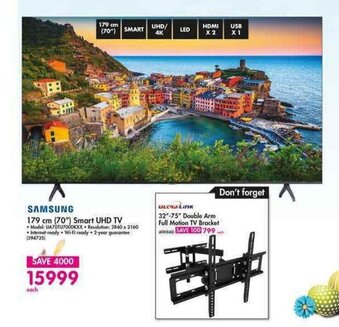 Makro Samsung 179cm (70") Smart UHD TV offer