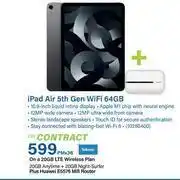 Apple ipad air 5th gen wifi 64gb-on a 20gb lte wireless plan