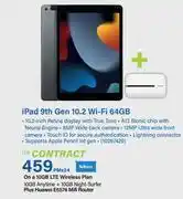 Incredible Connection Apple ipad 9th gen 10.2 wifi 64gb-on a 10gb lte wireless plan offer