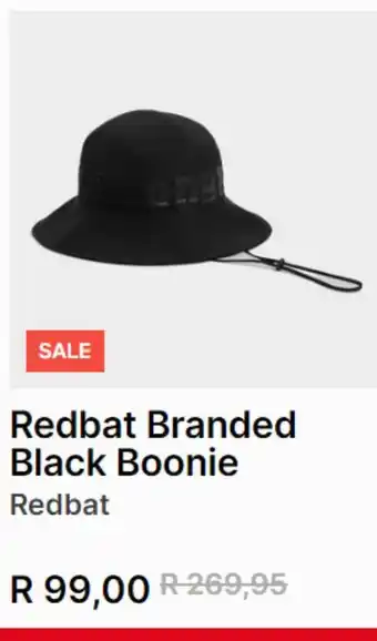 Sportscene Redbat branded black boonie offer