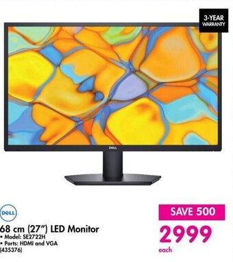 Makro Dell 68 cm (27") LED Monitor offer