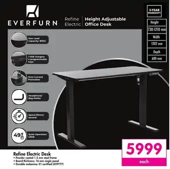 Makro Refine Electric Desk offer
