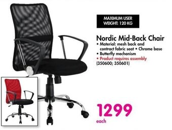 Makro Nordic Mid-Back Chair offer