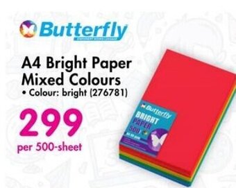 Makro Butterfly A4 Bright Paper Mixed Colours Colour: bright (276781) offer
