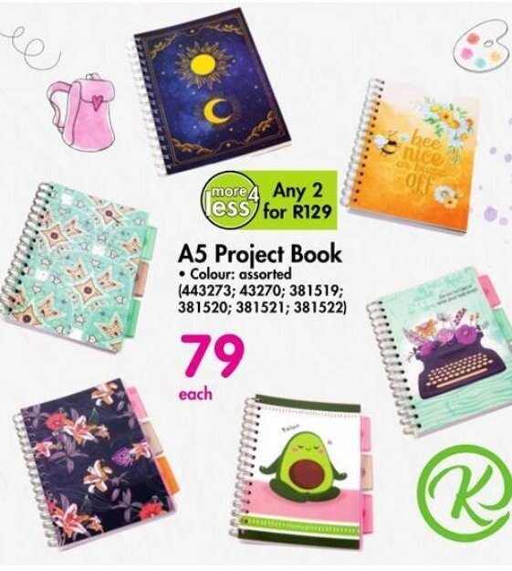 A5 Project Book offer at Makro