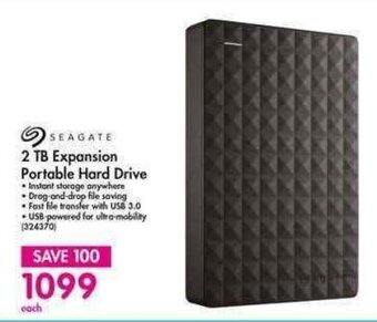 Makro SEAGATE 2 TB Expansion Portable Hard Drive offer