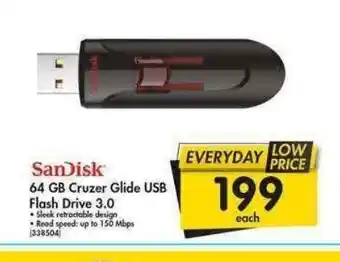 SanDisk 64GB Cruzer GLide USB Flash Drive 3.0