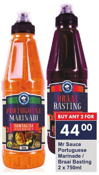 President Hyper Mr Sauce Portuguese Marinade / Braai Basting 2 x 750ml offer