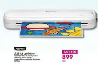 Makro Fellowes L125 A3 Laminator offer