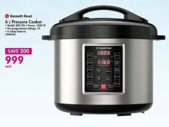 Makro Bennett Read 6L Pressure Cooker offer