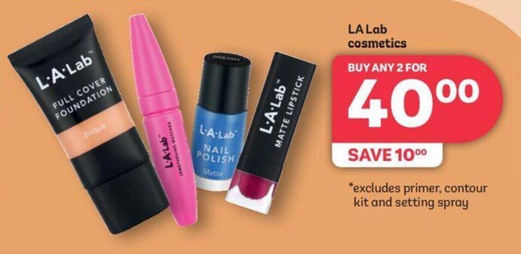 LA Lab cosmetics offer at PEP