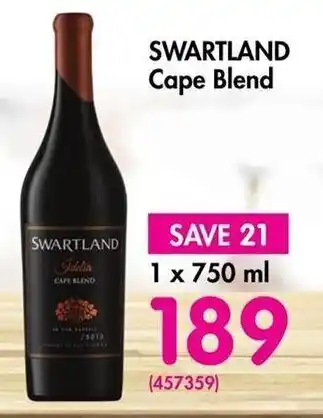 Makro’s liquor SWARTLAND Cape Blend offer