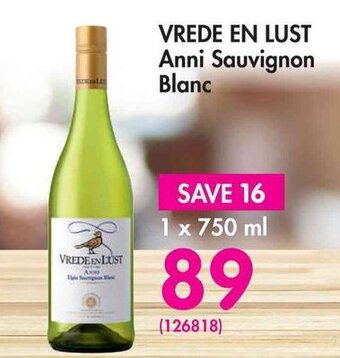Makro VREDE EN LUST Anni Sauvignon Blanc offer