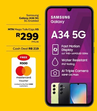 MTN Samsung Galaxy A34 5G 5G Enabled offer
