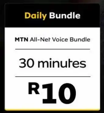 MTN Daily Bundle MTN All-Net Voice Bundle 30 minutes offer