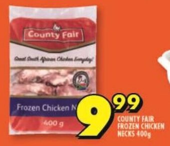 Shoprite COUNTY FAIR FROZEN CHICKEN NECKS 400g offer