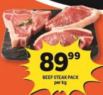 Shoprite BEEF STEAK PACK per kg offer