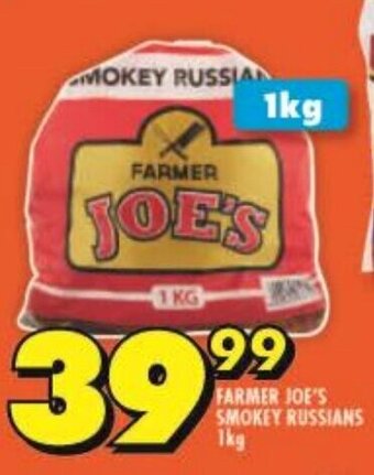 Shoprite FARMER JOE'S SMOKEY RUSSIANS 1kg offer