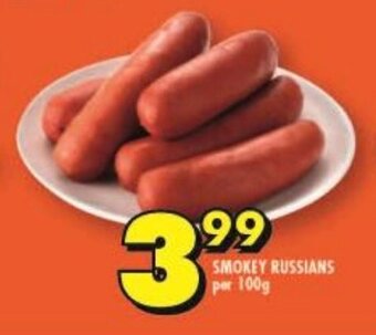 Shoprite SMOKEY RUSSIANS per 100g offer