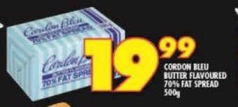 Shoprite CORDON BLEU BUTTER FLAVOURED 70% FAT SPREAD 500g offer