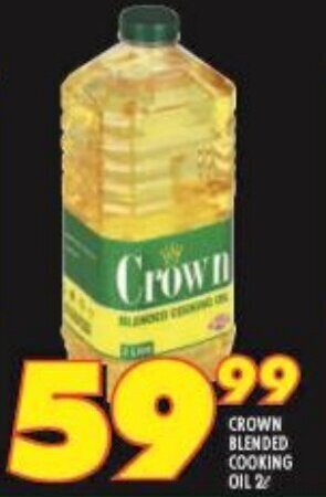 Shoprite CROWN BLENDED COOKING OIL 2L offer