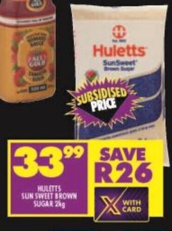 Shoprite HULETTS SUN SWEET BROWN SUGAR 2kg offer