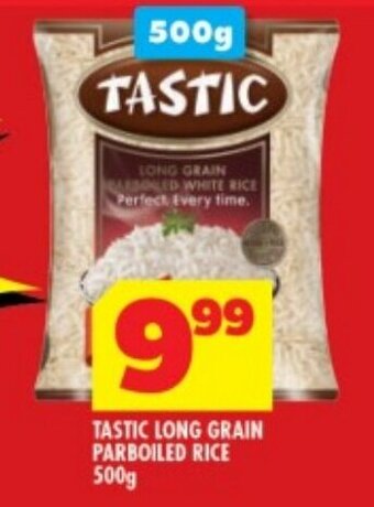 TASTIC LONG GRAIN PARBOILED RICE 500g