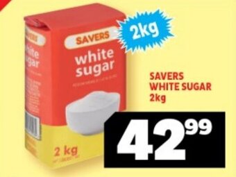 Usave SAVERS WHITE SUGAR 2kg offer